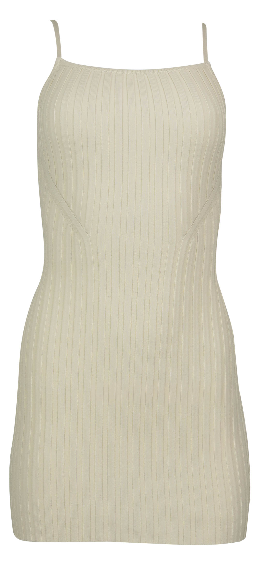 Jacob Lee Ribbed Mini Dress in Cream - Discounts on Jacob Lee at UAL