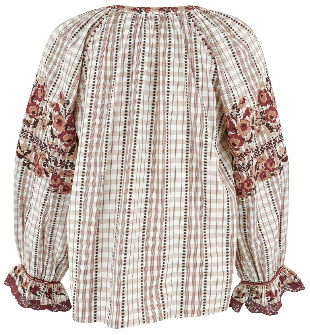 Ulla Johnson Emi Blouse in Madras - Discounts on Ulla Johnson at UAL