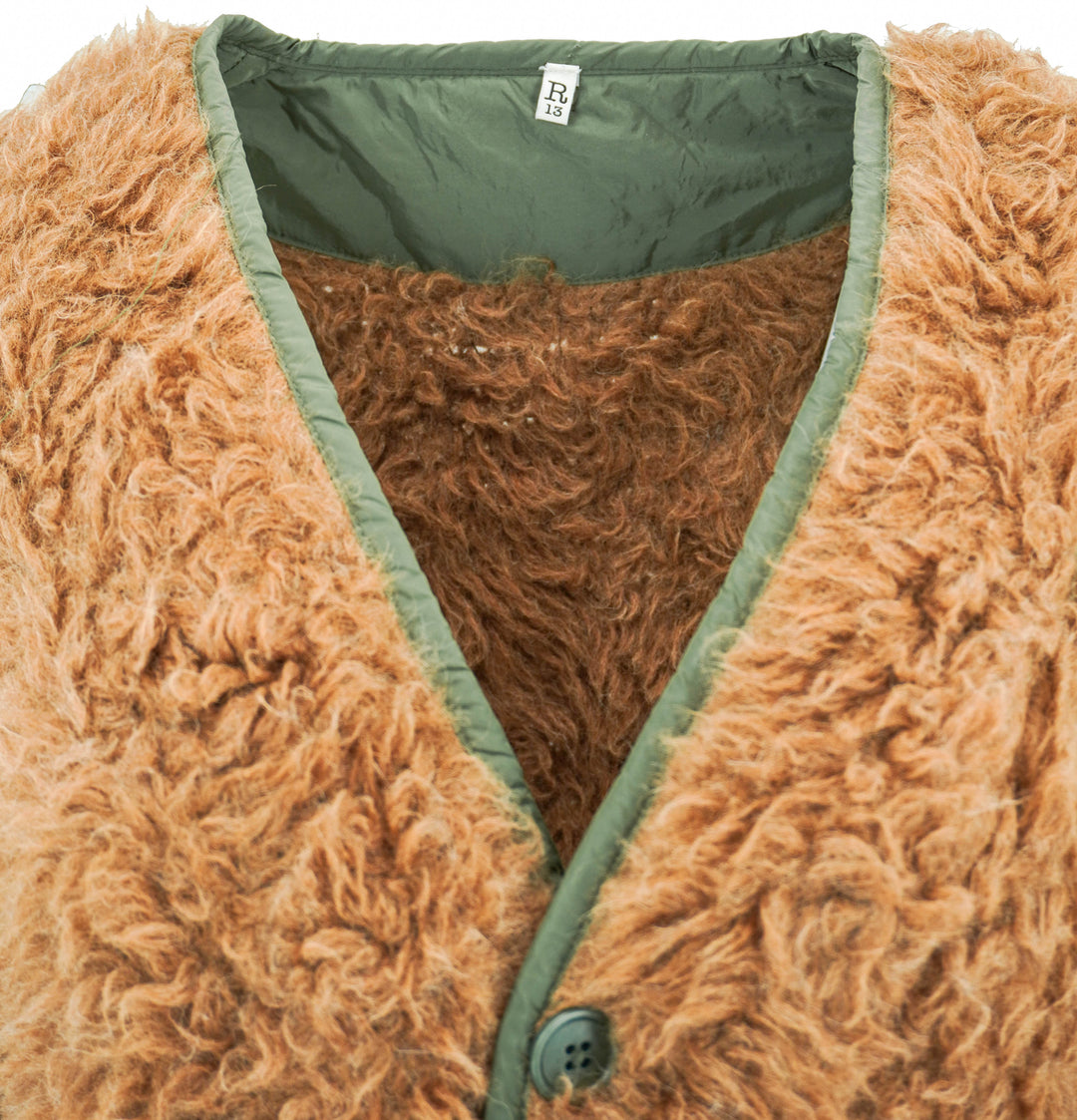 R13 Taped Liner Cardigan in Brown - Discounts on R13 at UAL