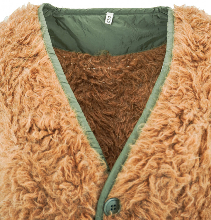 R13 Taped Liner Cardigan in Brown - Discounts on R13 at UAL