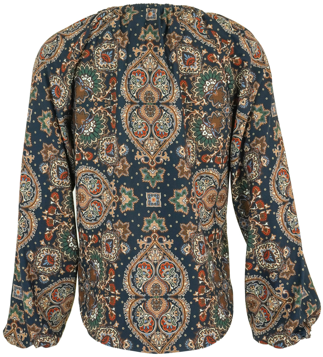 Veronica Beard Solay Top in Navy Multi - Discounts on Veronica Beard at UAL