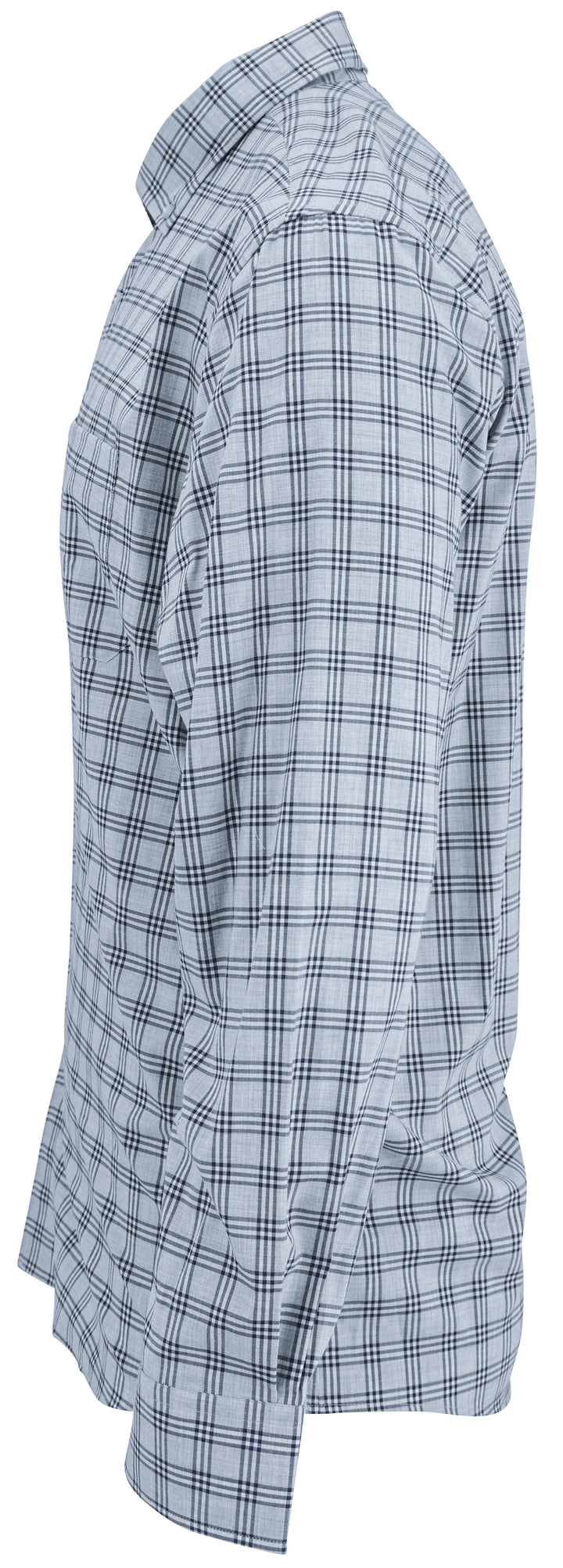 Scott Barber Grid Print Button Down Shirt in Grey and Navy - Discounts on Scott Barber at UAL