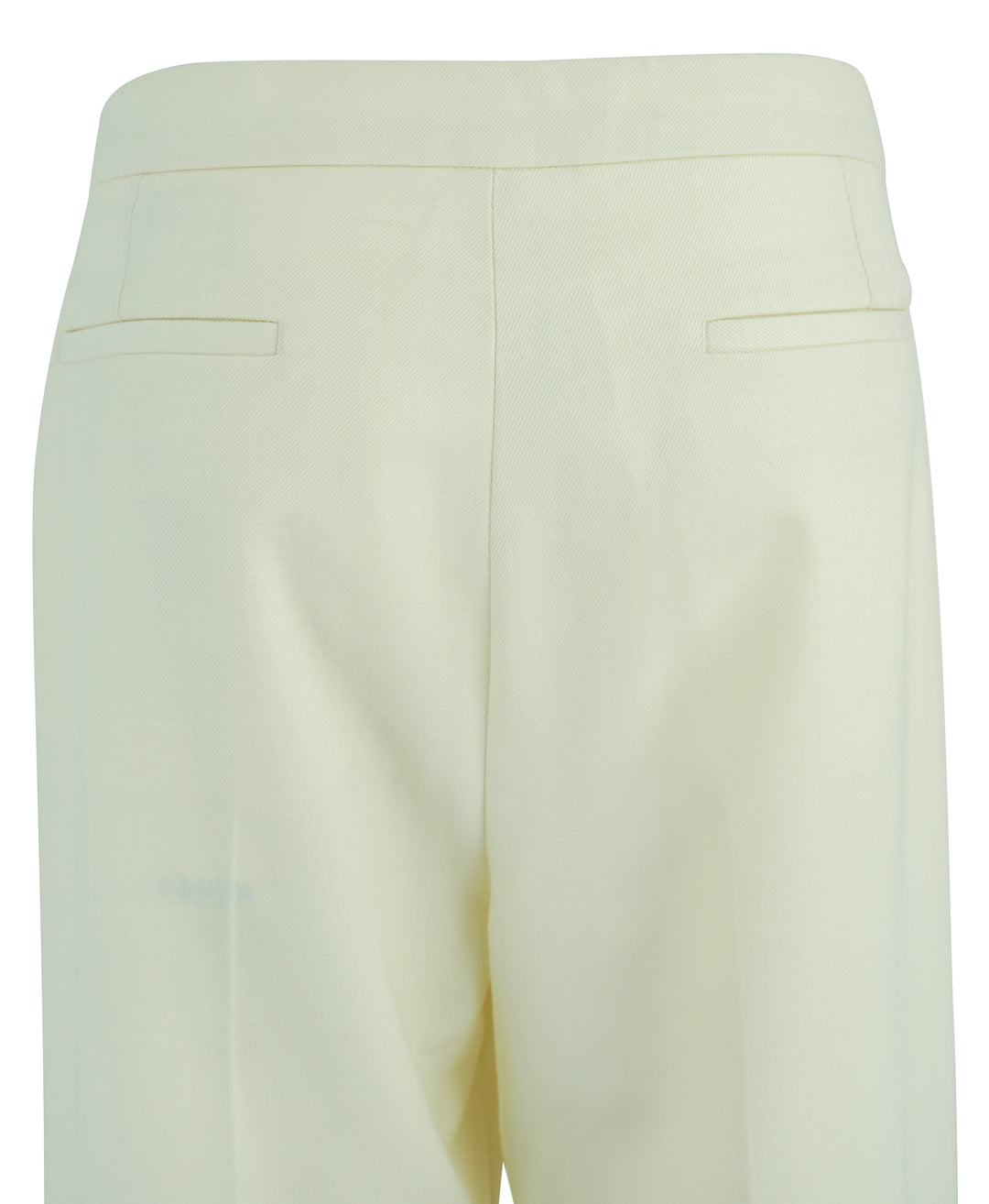 Moncler Wool Blend Trousers in Cream - Discounts on Moncler at UAL