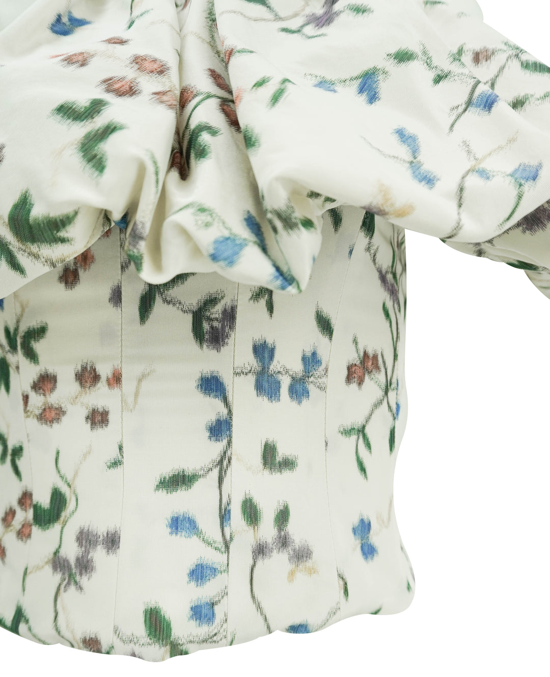 Markarian Melody Ikat Off-The-Shoulder Top in Ecru Floral - Discounts on Markarian at UAL