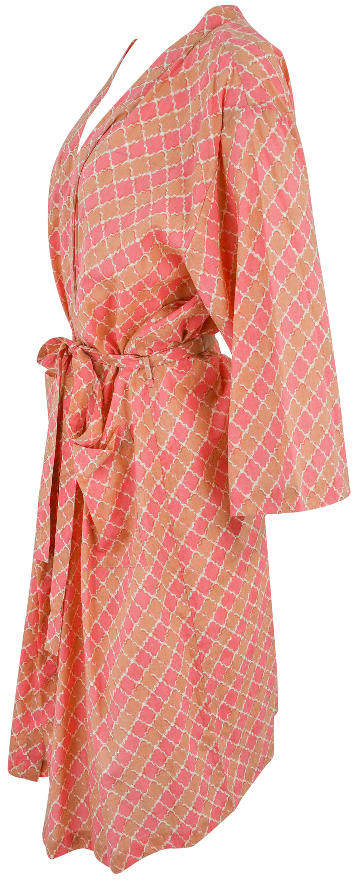 Lilla P Tile Print Robe in Pink - Discounts on Lilla P at UAL