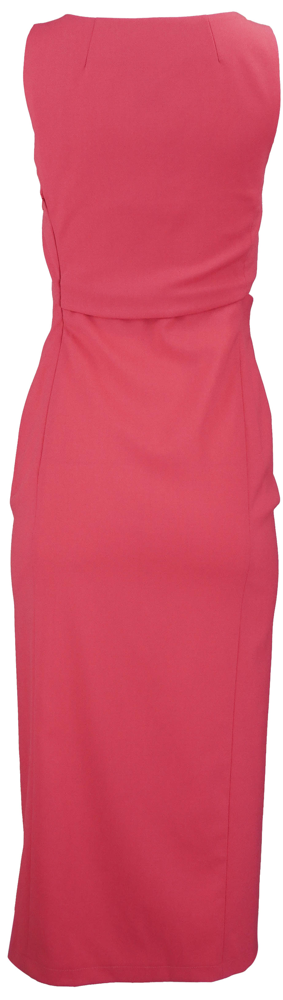 Moschino Jeans Cut-out Midi Dress in Hot Pink - Discounts on Moschino Jeans at UAL