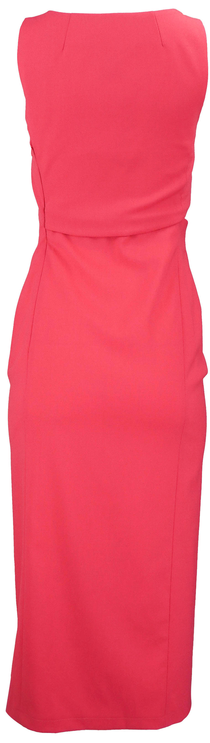 Moschino Jeans Cut-out Midi Dress in Hot Pink - Discounts on Moschino Jeans at UAL