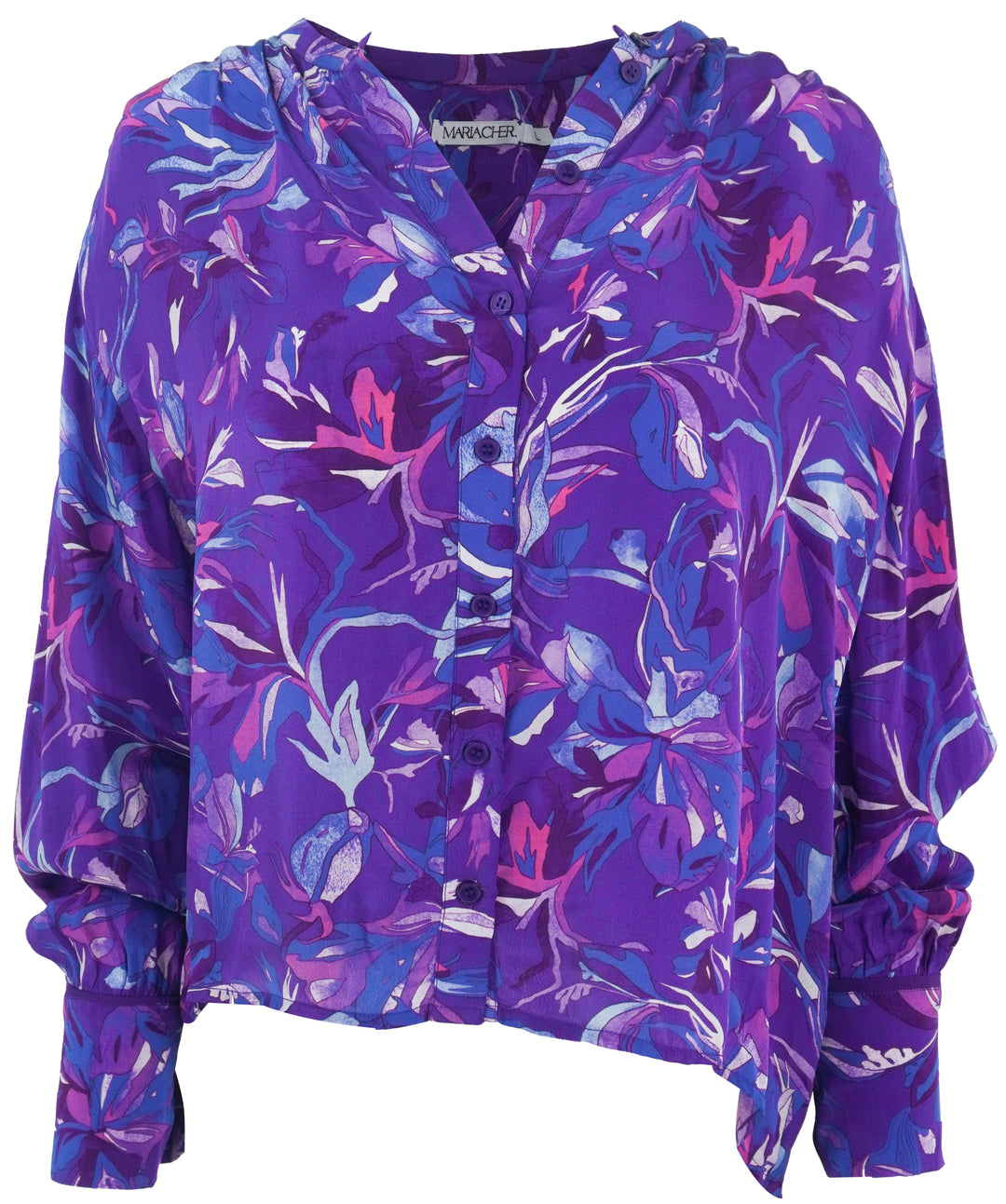 MariaCher. Celia Blouse in Purple/Blue - Discounts on MariaCher. at UAL