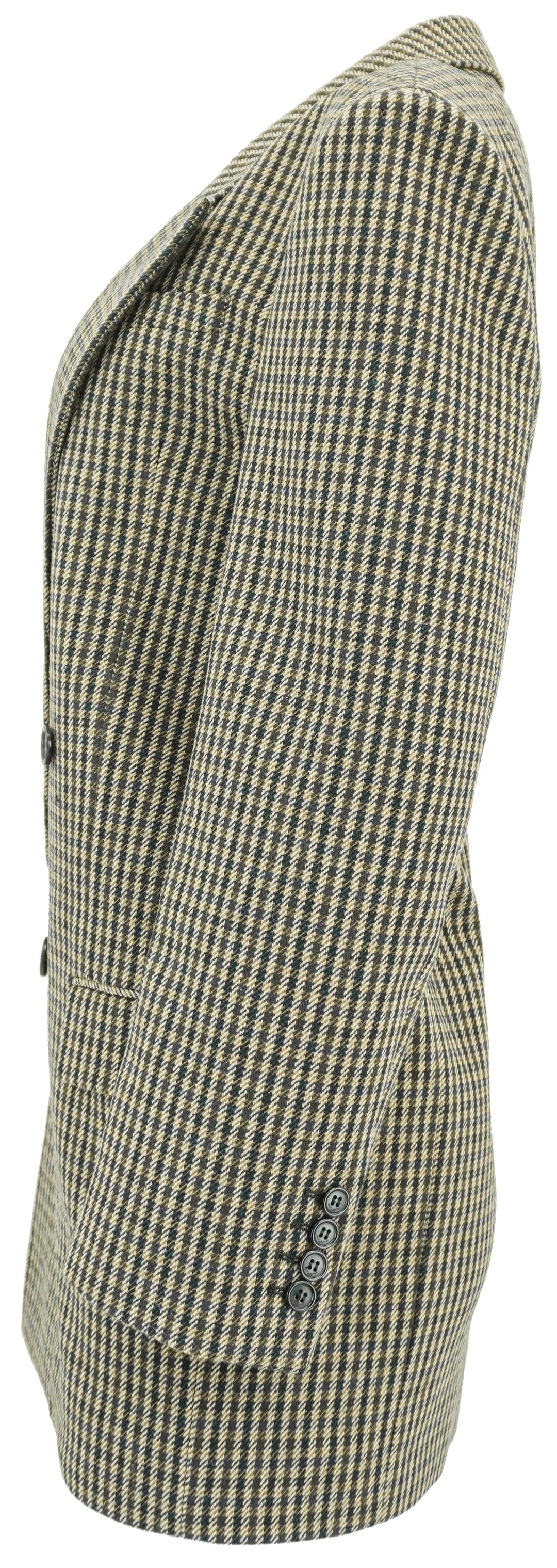 Saint Laurent Herringbone Jacket in Brown - Discounts on Saint Laurent at UAL