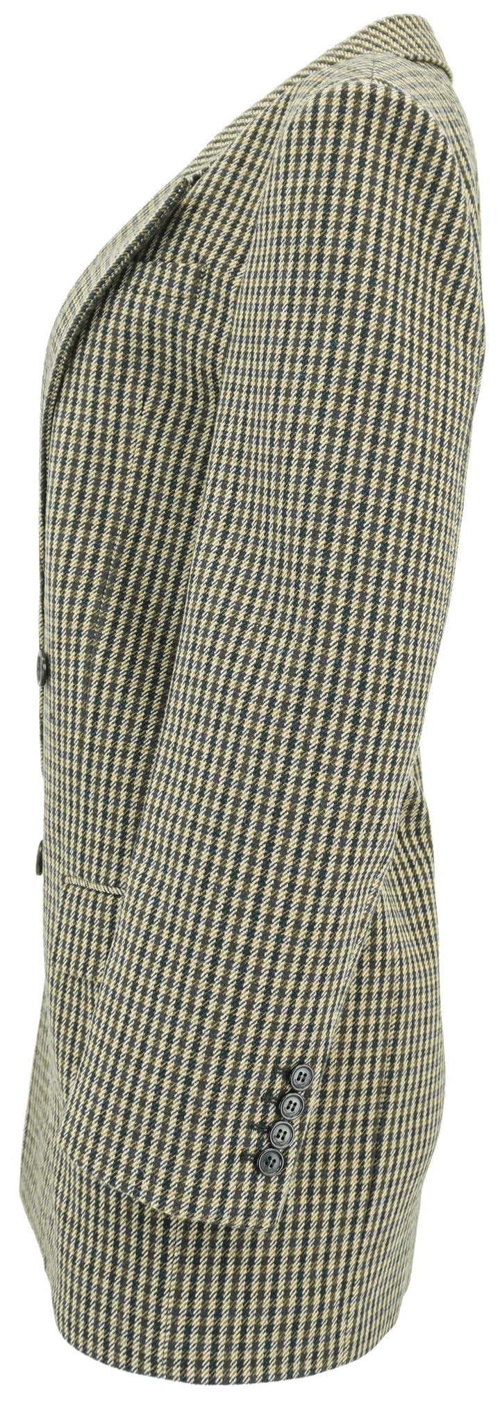 Saint Laurent Herringbone Jacket in Brown - Discounts on Saint Laurent at UAL