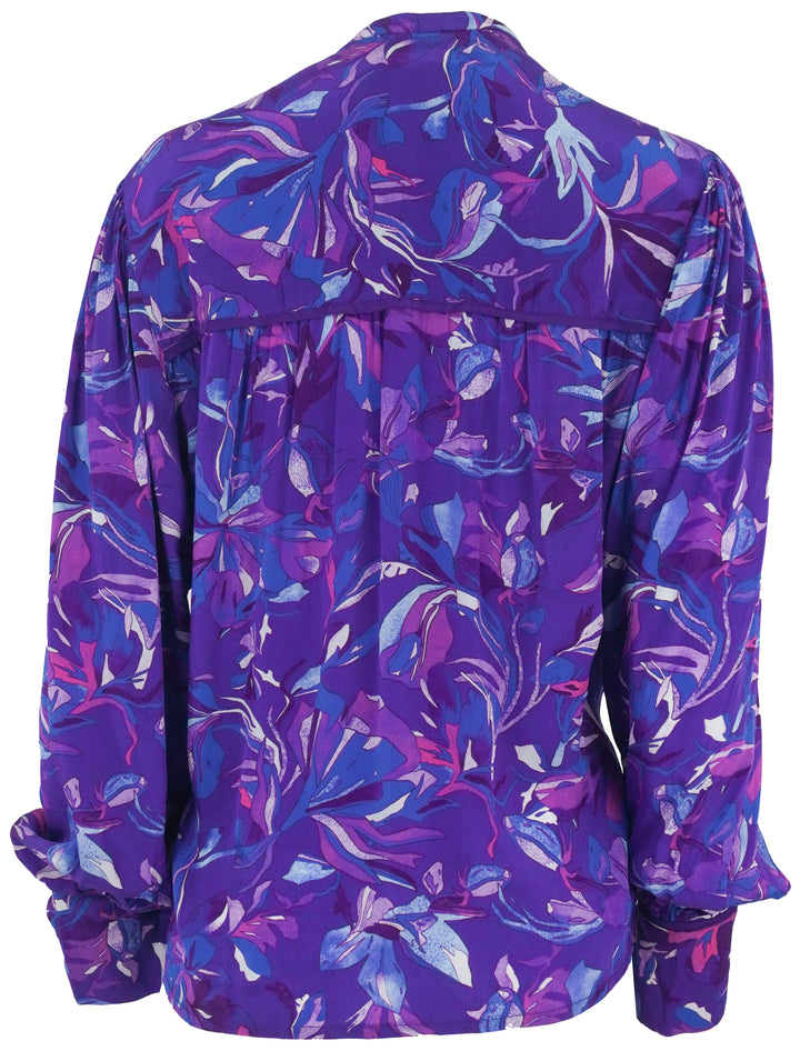 MariaCher. Celia Blouse in Purple/Blue - Discounts on MariaCher. at UAL