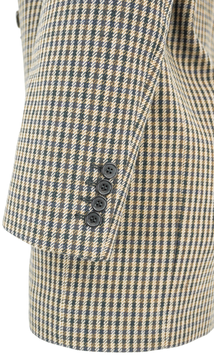 Saint Laurent Herringbone Jacket in Brown - Discounts on Saint Laurent at UAL