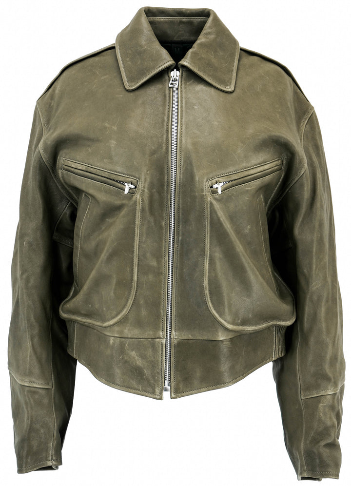 Petar Petrov Criminal Jacket in Hunter - Discounts on Petar Petrov at UAL
