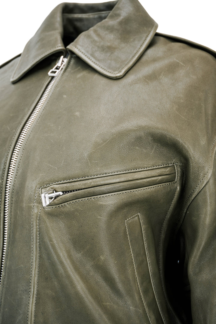 Petar Petrov Criminal Jacket in Hunter - Discounts on Petar Petrov at UAL
