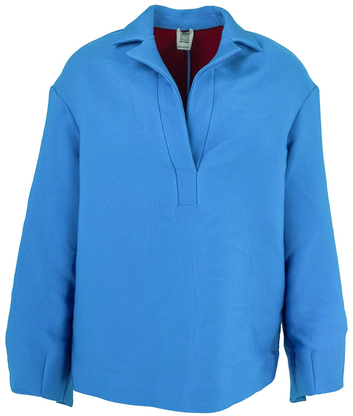 Rosie Assoulin Tulip Pullover Top in Blue - Discounts on Rosie Assoulin at UAL