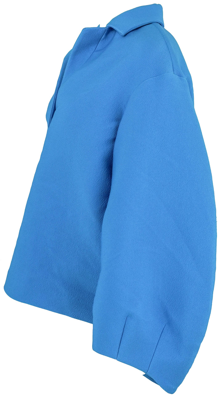 Rosie Assoulin Tulip Pullover Top in Blue - Discounts on Rosie Assoulin at UAL