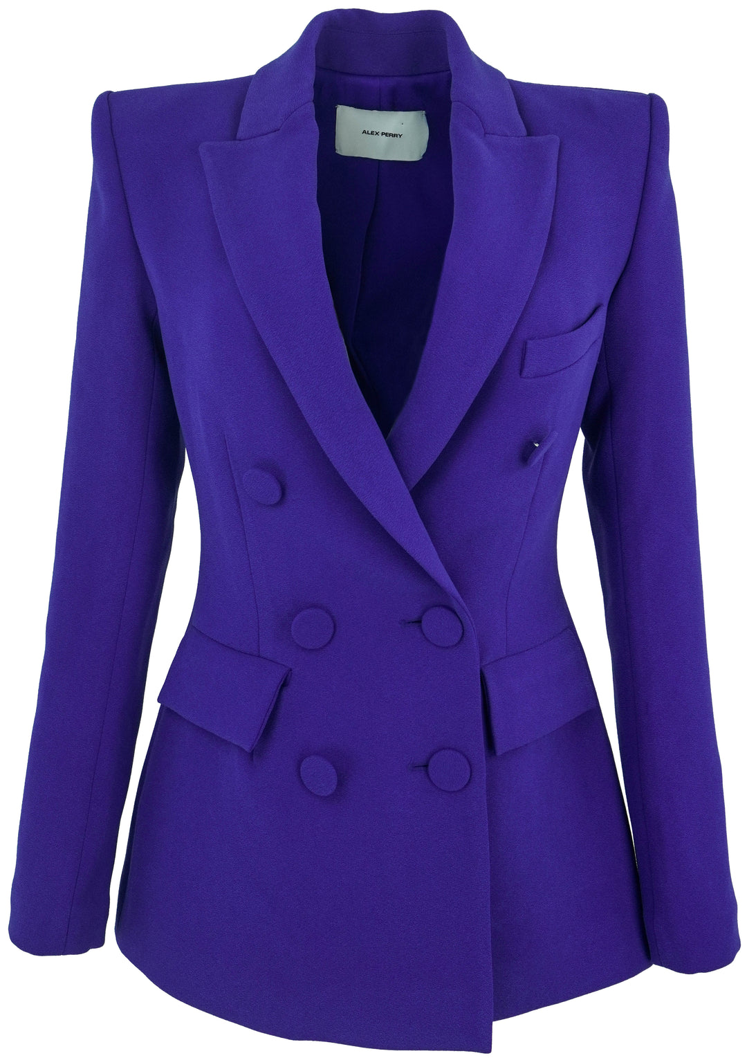 Alex Perry Doubled Breasted Fitted Blazer in Royal Blue - Discounts on Alex Perry at UAL