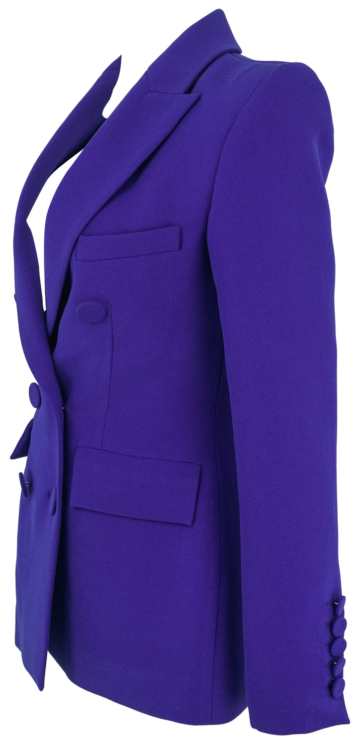 Alex Perry Doubled Breasted Fitted Blazer in Royal Blue - Discounts on Alex Perry at UAL
