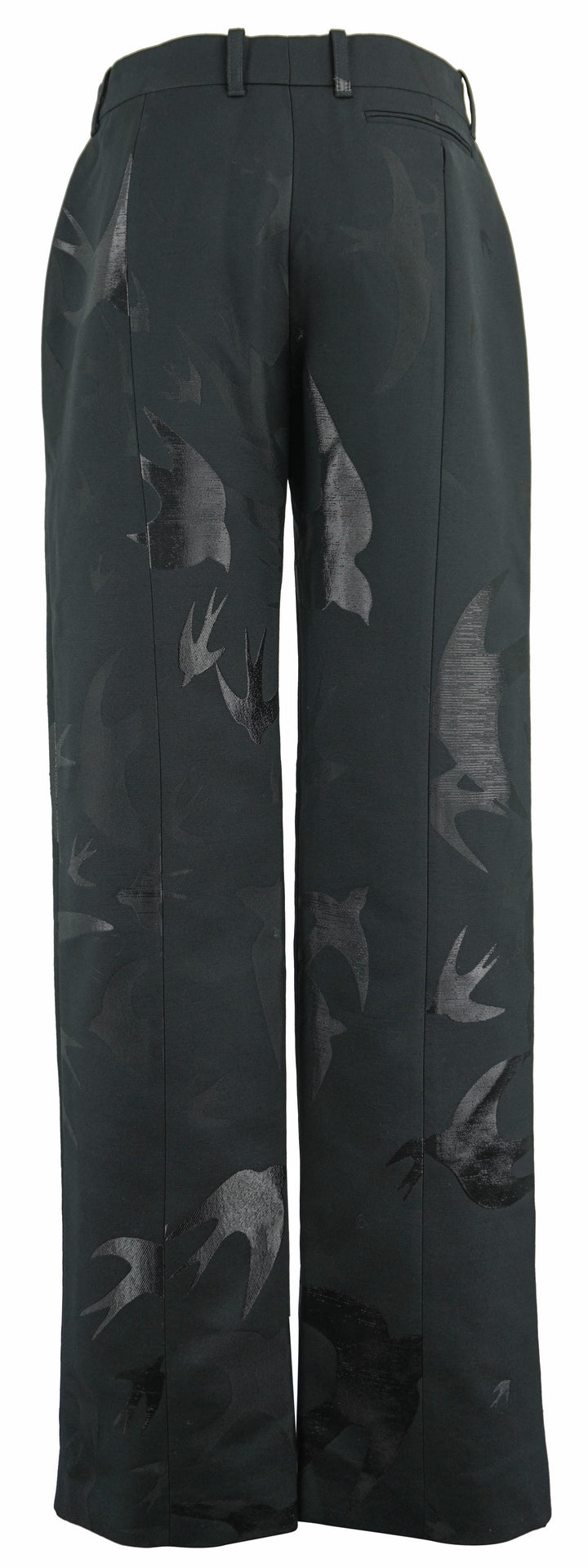Alexander McQueen Swallow Print Trousers in Black - Discounts on Alexander McQueen at UAL