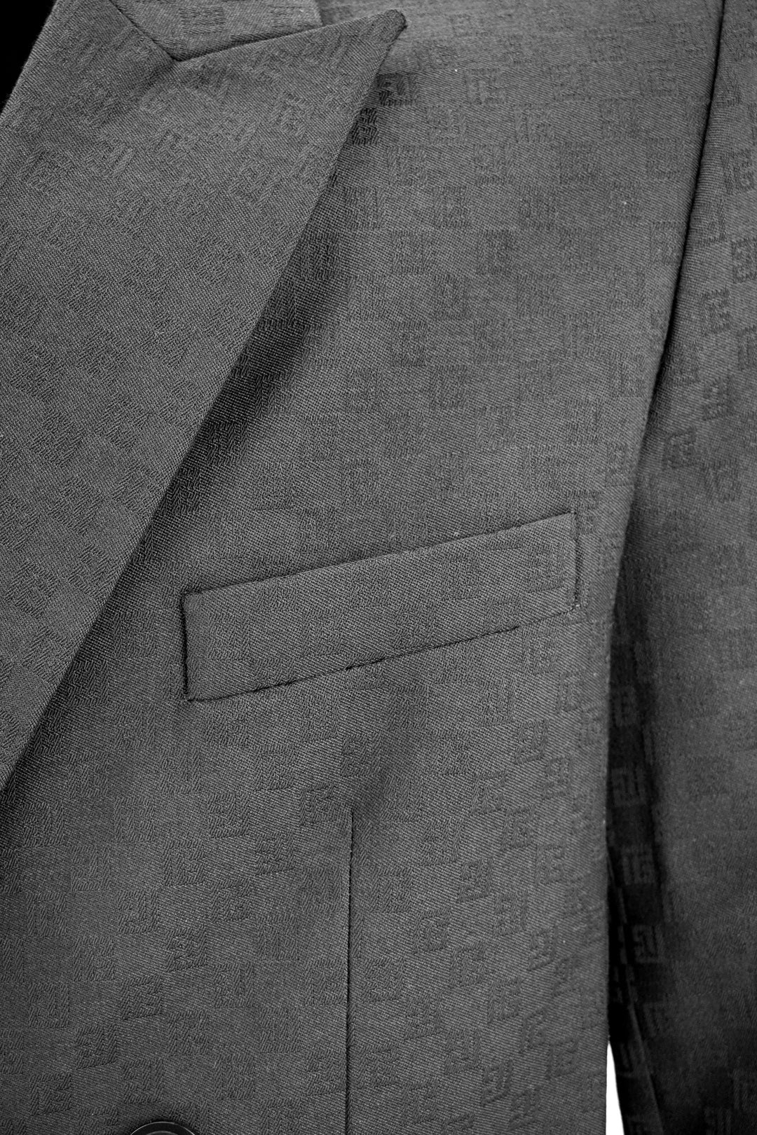 Balmain Logo Printed Blazer in Black - Discounts on Balmain at UAL