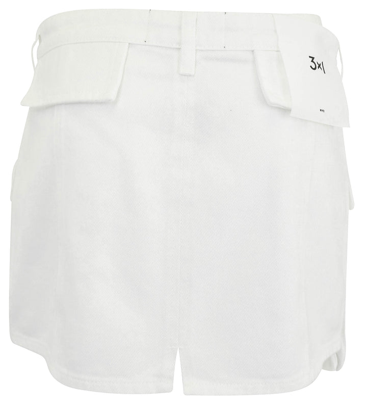 3x1 NYC Celine Cargo Skirt in White - Discounts on 3x1 NYC at UAL