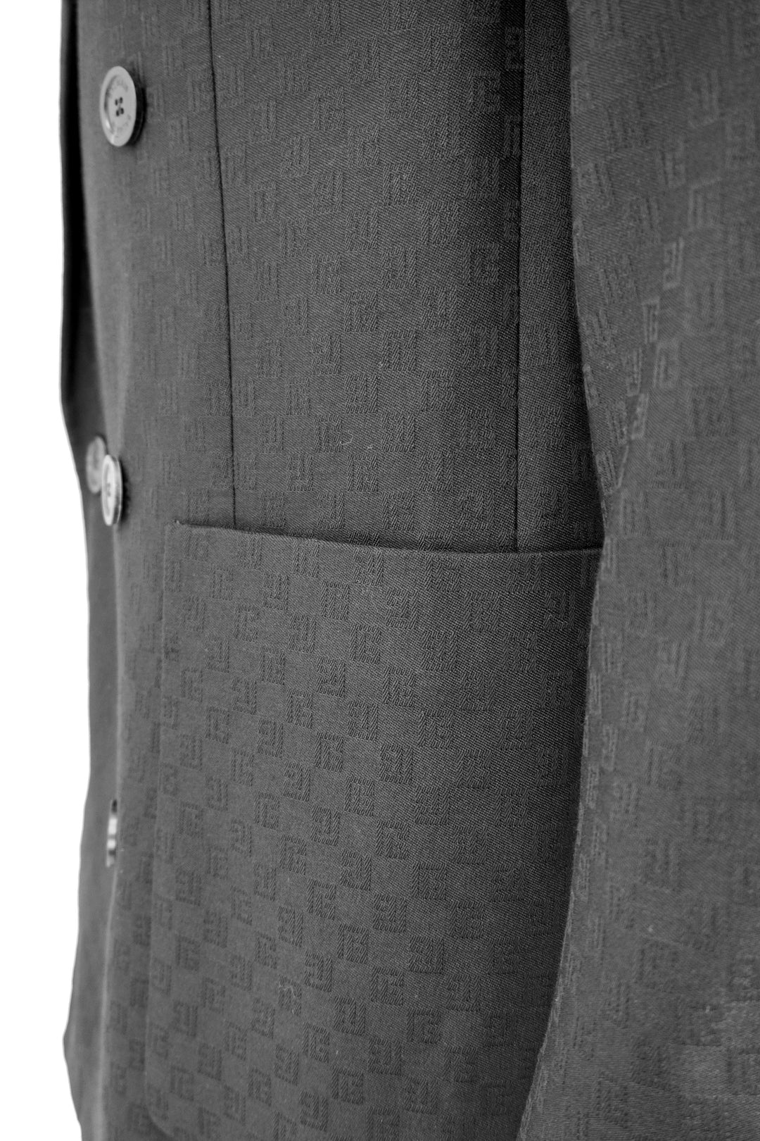 Balmain Logo Printed Blazer in Black - Discounts on Balmain at UAL