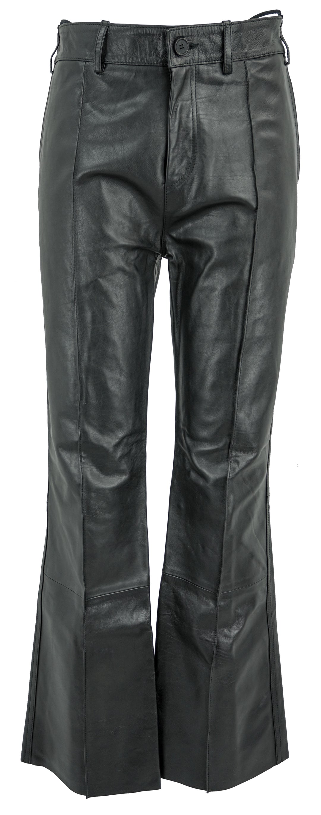 Petar Petrov Leather Pants in Black - Discounts on Petar Petrov at UAL