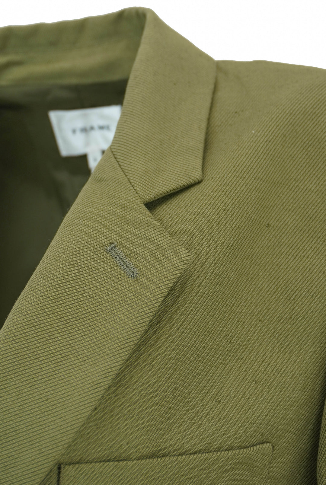 Frame Everyday Blazer in Military Green - Discounts on Frame at UAL