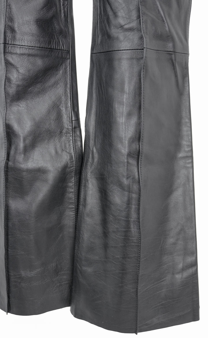 Petar Petrov Leather Pants in Black - Discounts on Petar Petrov at UAL