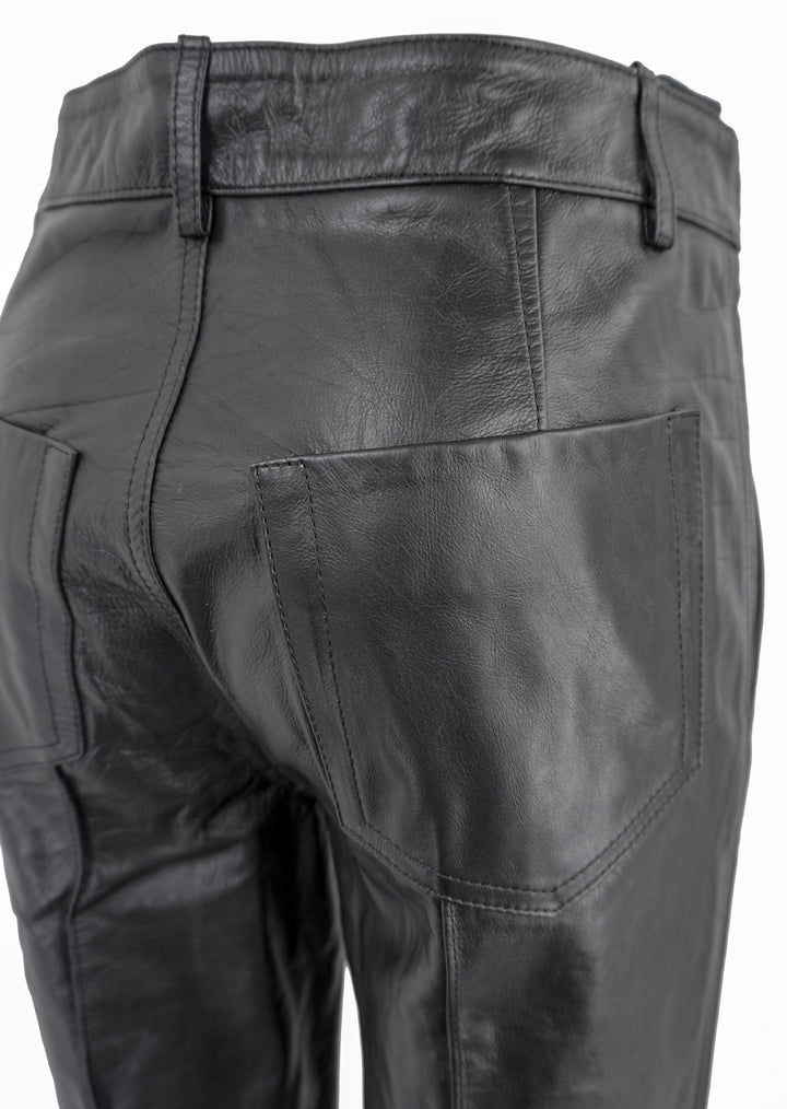 Petar Petrov Leather Pants in Black - Discounts on Petar Petrov at UAL