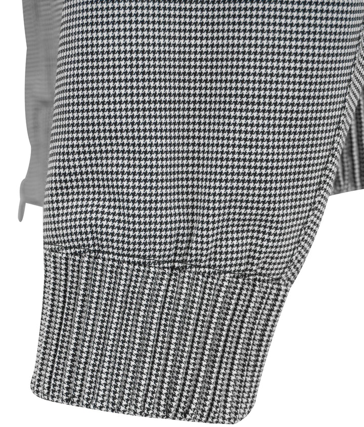 Boss Hanry Wing Houndstooth Print Jacket in Black and White - Discounts on Hugo Boss at UAL