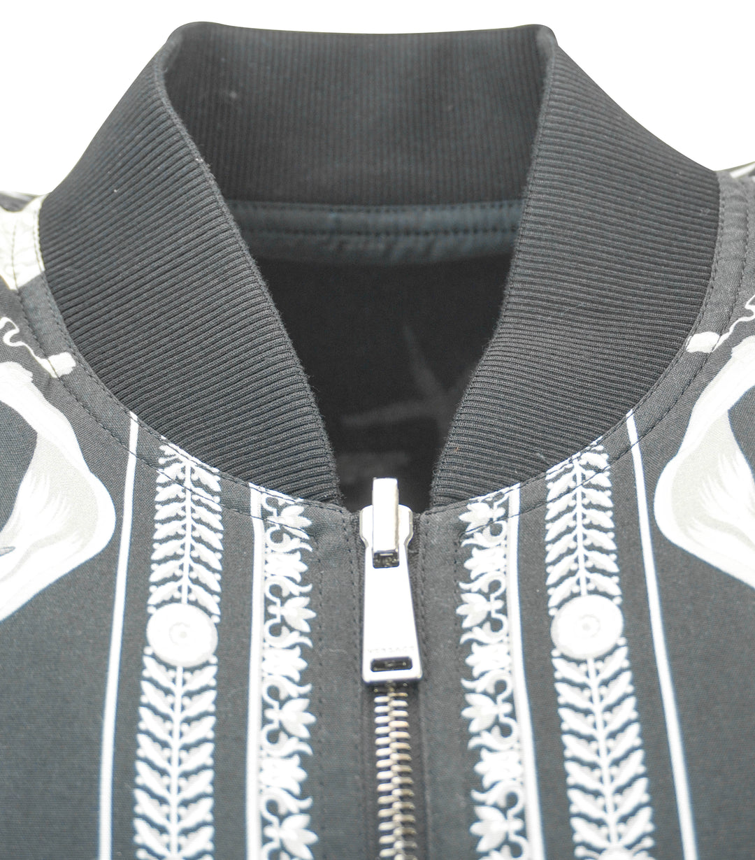 Versace Barocco Sea Reversible Bomber Jacket In Black and Grey - Discounts on Versace at UAL