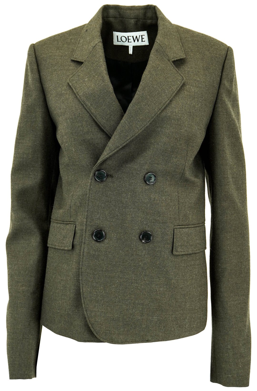 Loewe Short Jacket in Dark Moss - Discounts on LOEWE at UAL