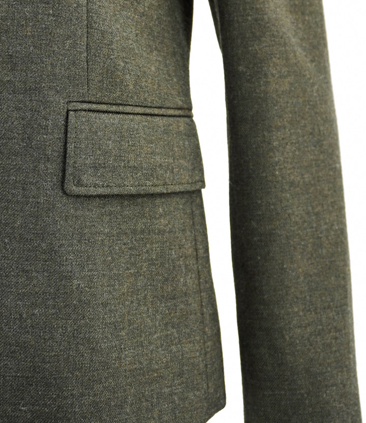 Loewe Short Jacket in Dark Moss - Discounts on LOEWE at UAL