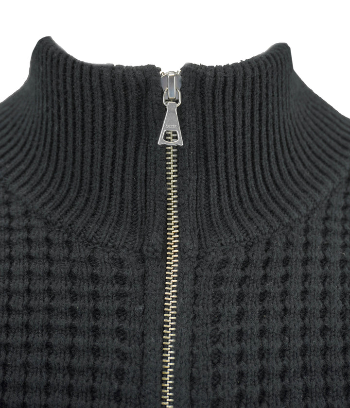 John Elliott Zip Front Cardigan in Black - Discounts on John Elliott at UAL