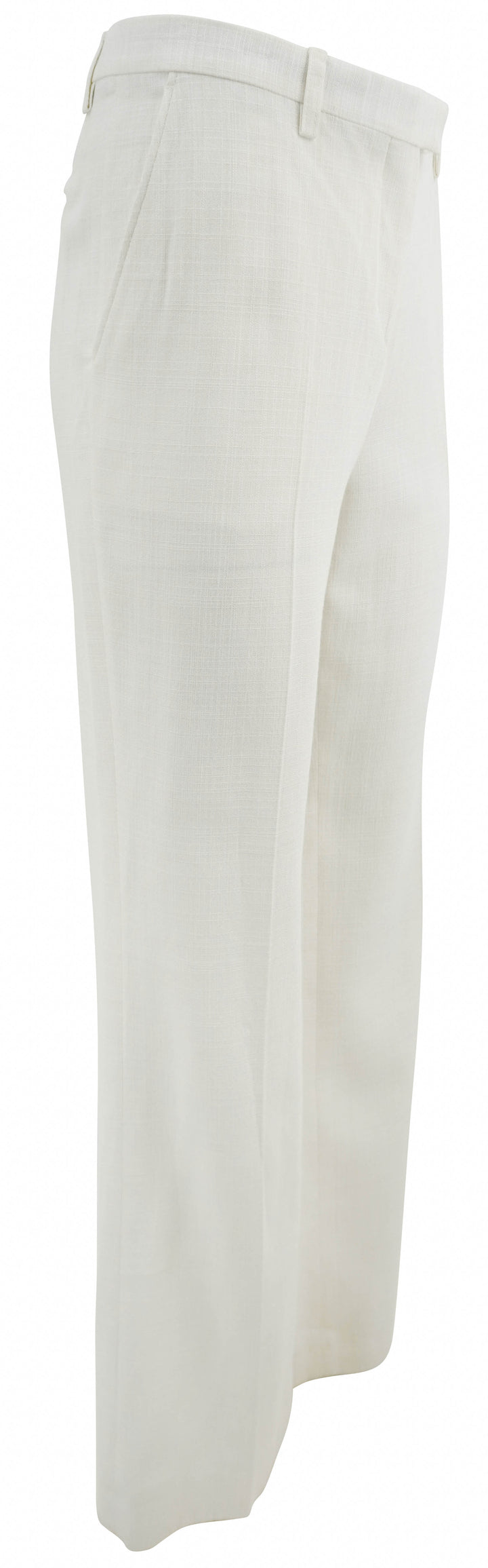 Etro Slub-Texture Trousers in Off White - Discounts on Etro at UAL