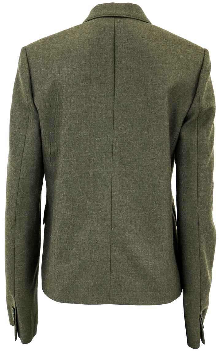 Loewe Short Jacket in Dark Moss - Discounts on LOEWE at UAL