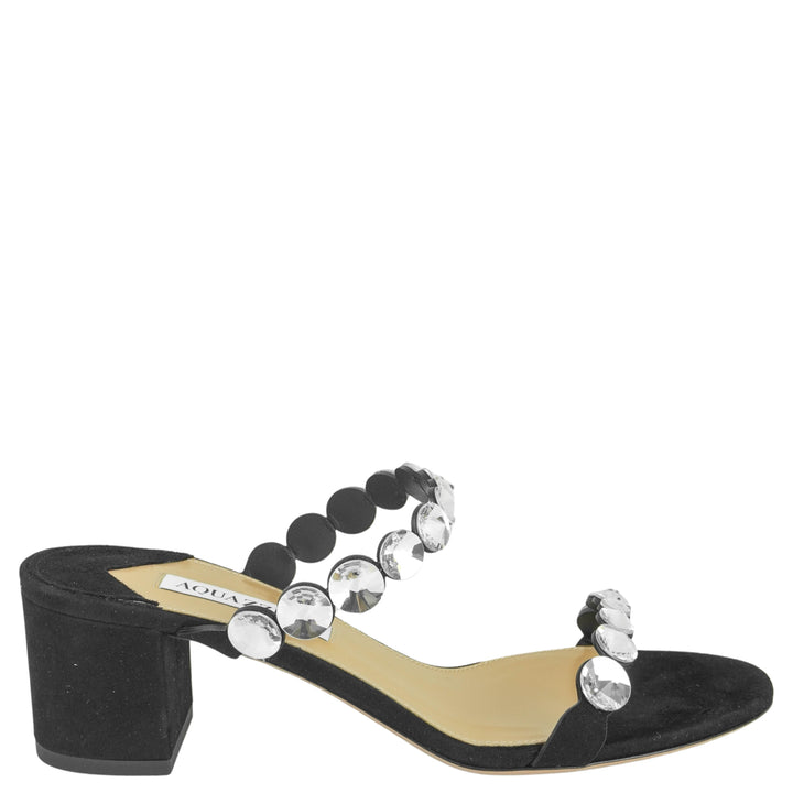 Aquazzura Maxi Tequila Sandals in Black - Discounts on Aquazzura at UAL