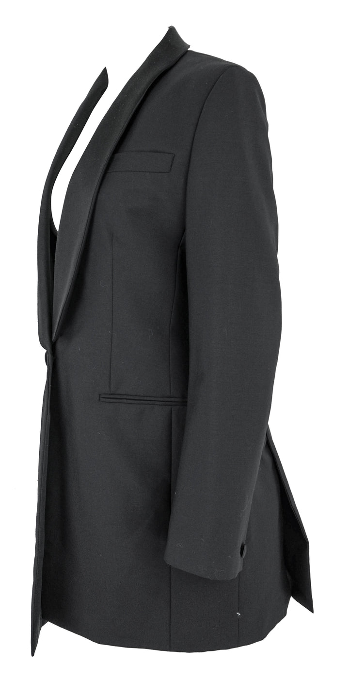 Givenchy Draped Back Blazer in Black - Discounts on Givenchy at UAL