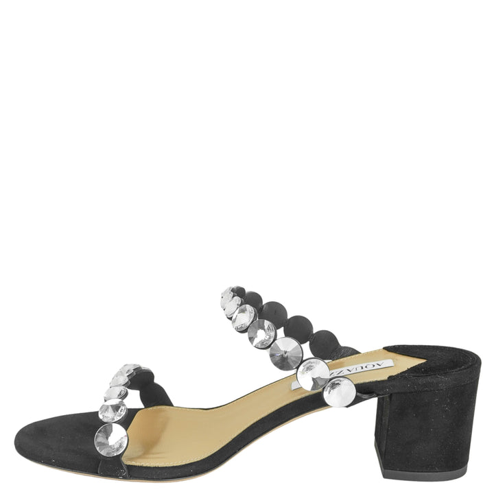 Aquazzura Maxi Tequila Sandals in Black - Discounts on Aquazzura at UAL