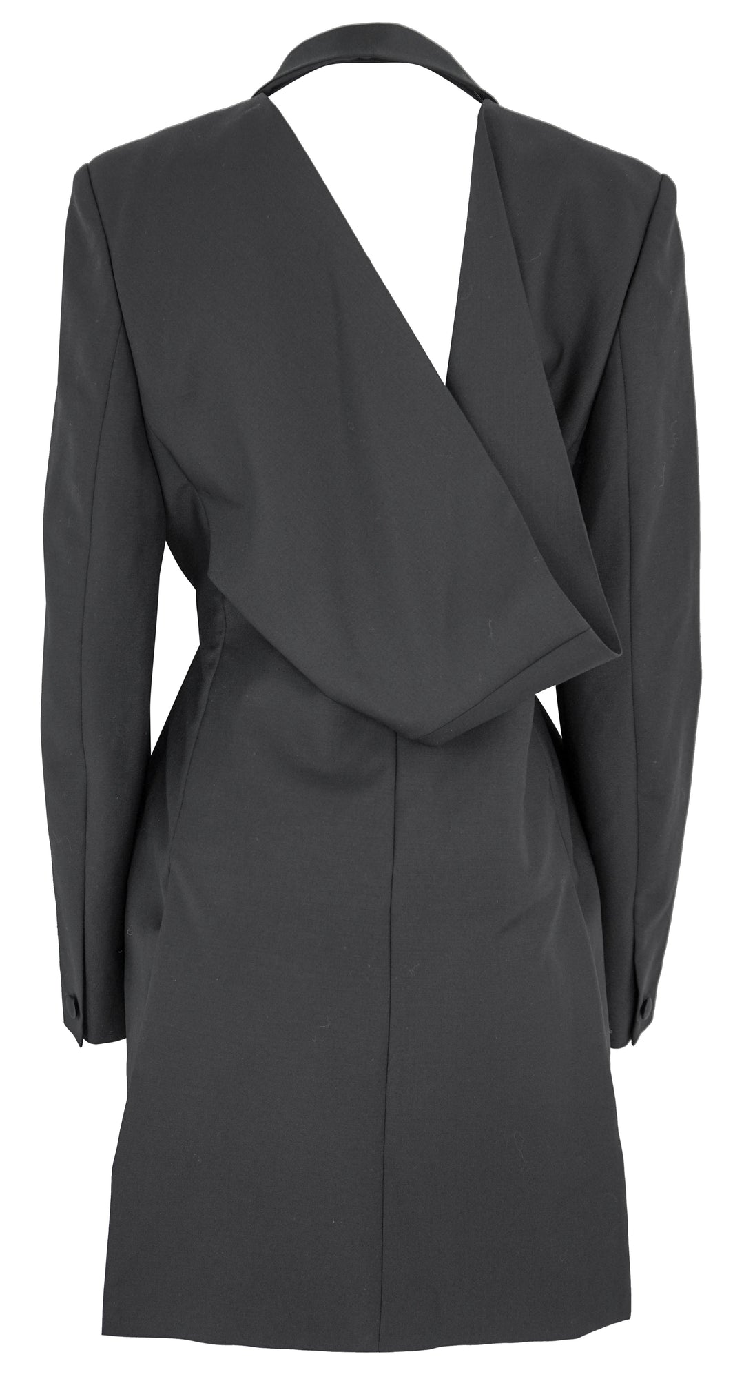 Givenchy Draped Back Blazer in Black - Discounts on Givenchy at UAL