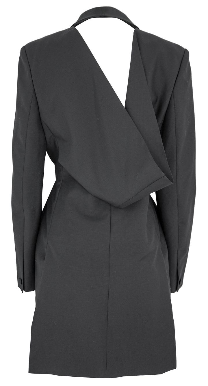 Givenchy Draped Back Blazer in Black - Discounts on Givenchy at UAL