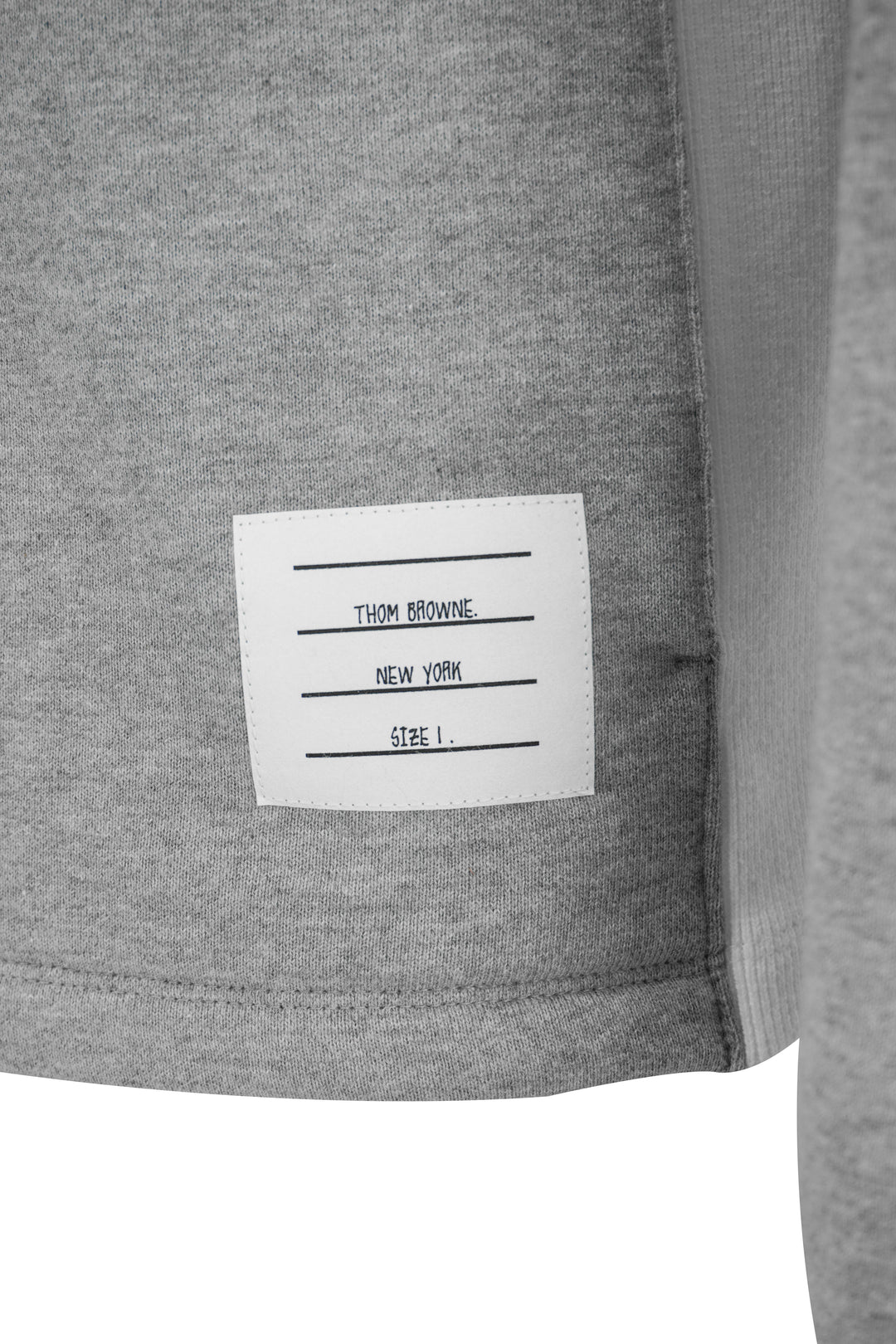 Thom Browne. Half Zip Sweatshirt in Light Grey - Discounts on Thom Browne. at UAL