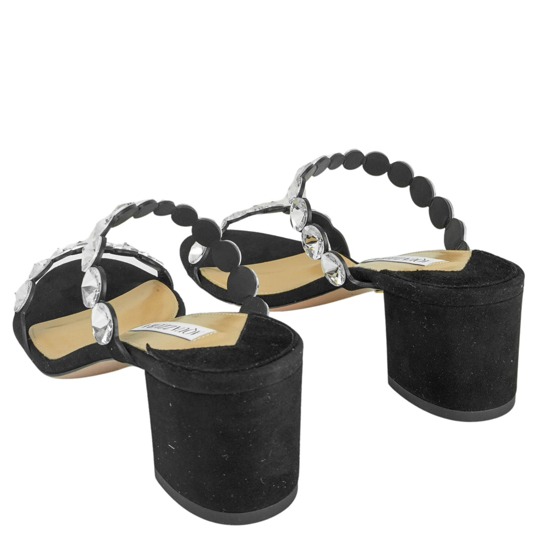 Aquazzura Maxi Tequila Sandals in Black - Discounts on Aquazzura at UAL