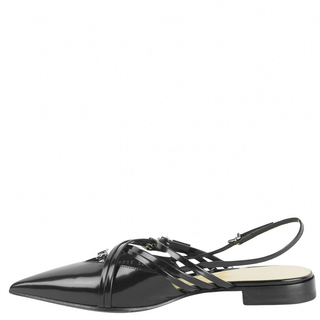 Gucci Strappy Slingbacks in Black - Discounts on Gucci at UAL