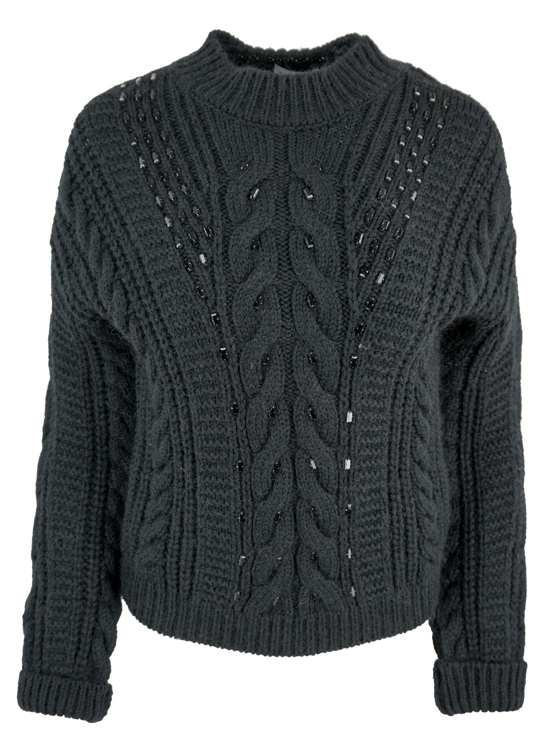 Moncler Embellished Sweater in Black - Discounts on Moncler at UAL