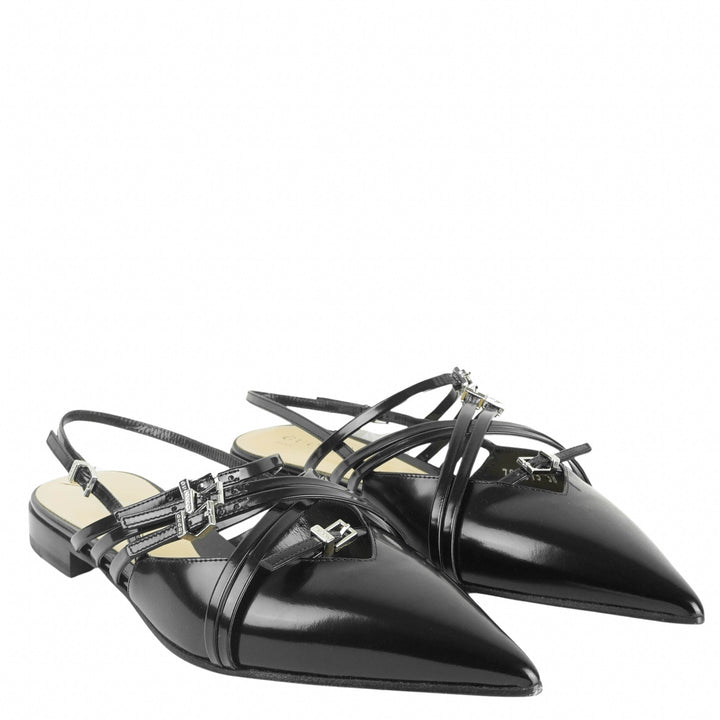 Gucci Strappy Slingbacks in Black - Discounts on Gucci at UAL
