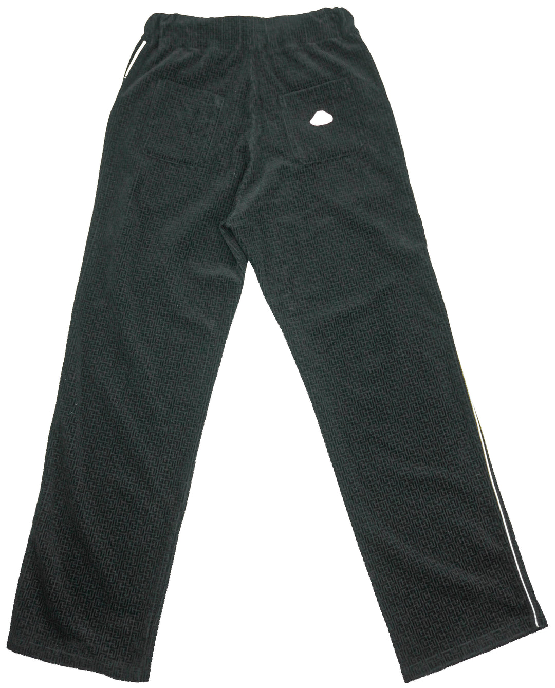 Balmain Velvet Logo Pants in Black