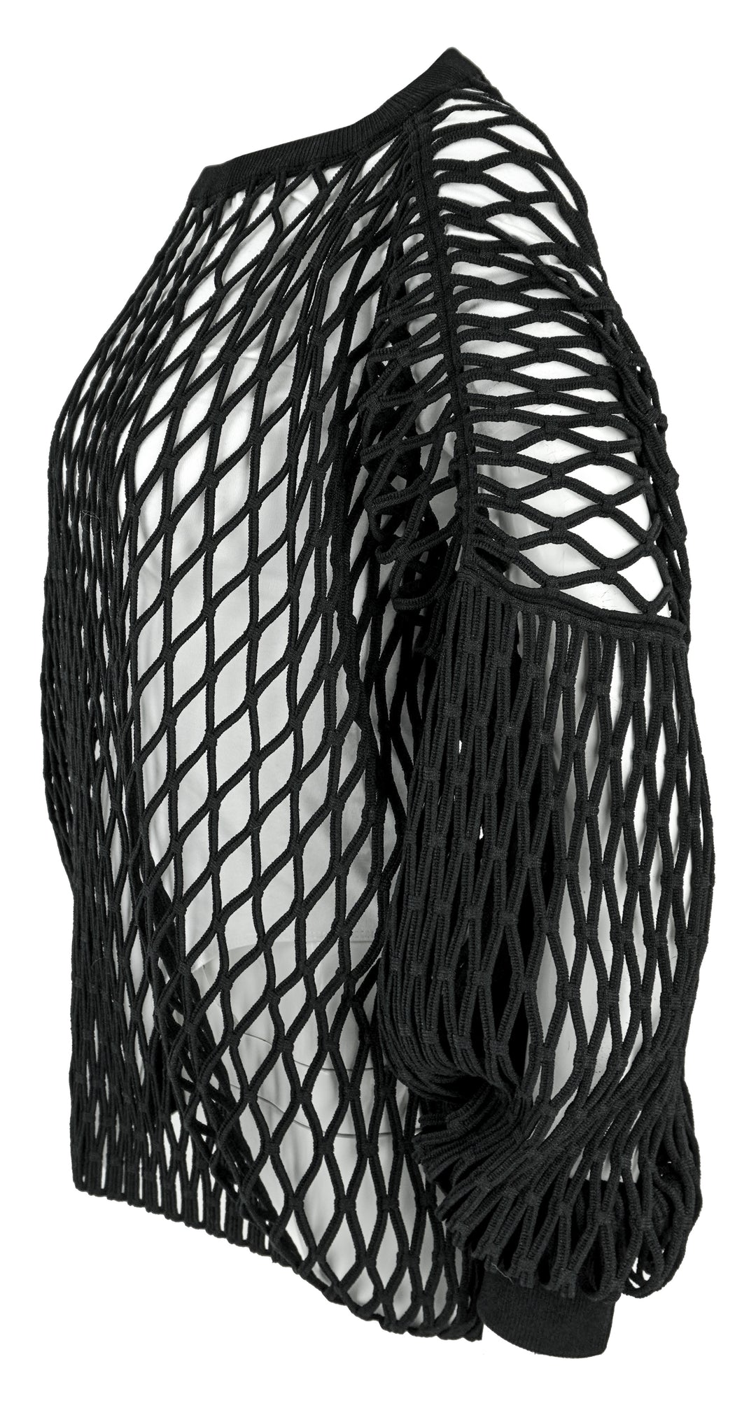 Alaïa Fishnet Sweater in Black - Discounts on Alaïa at UAL