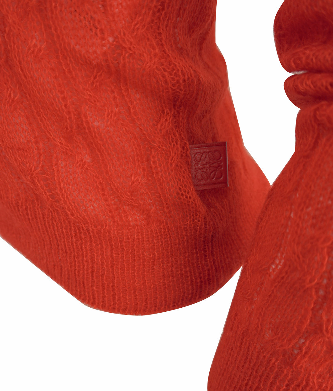Loewe Open Knit Sweater in Red - Discounts on Loewe at UAL